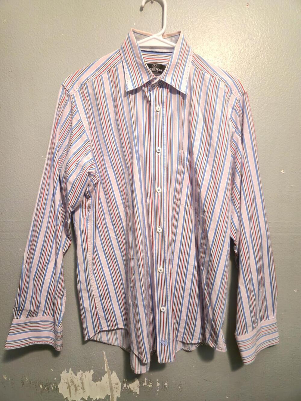 Bugatchi Uomo Men's Striped Button-Up Dress Shirt